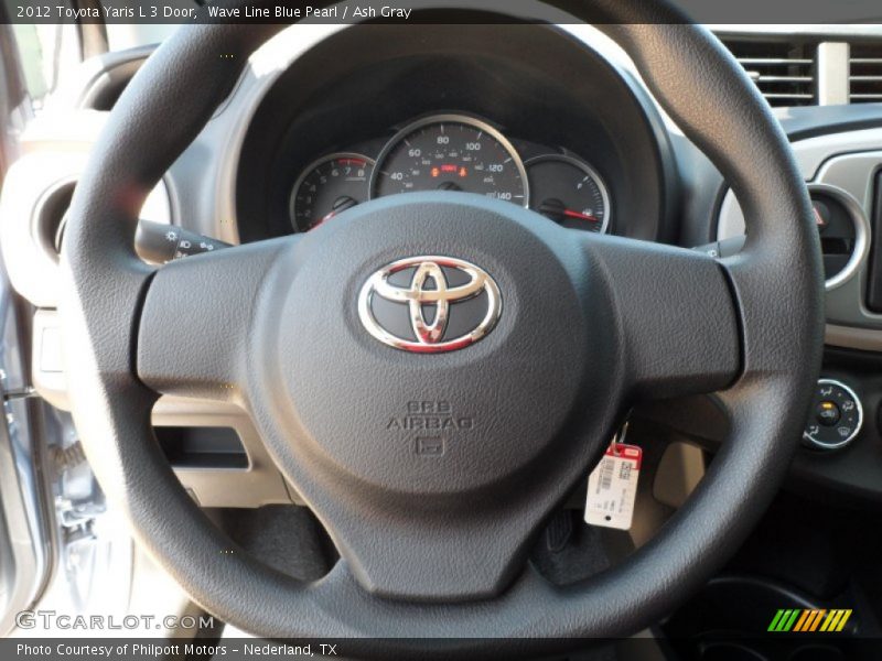 Wave Line Blue Pearl / Ash Gray 2012 Toyota Yaris L 3 Door