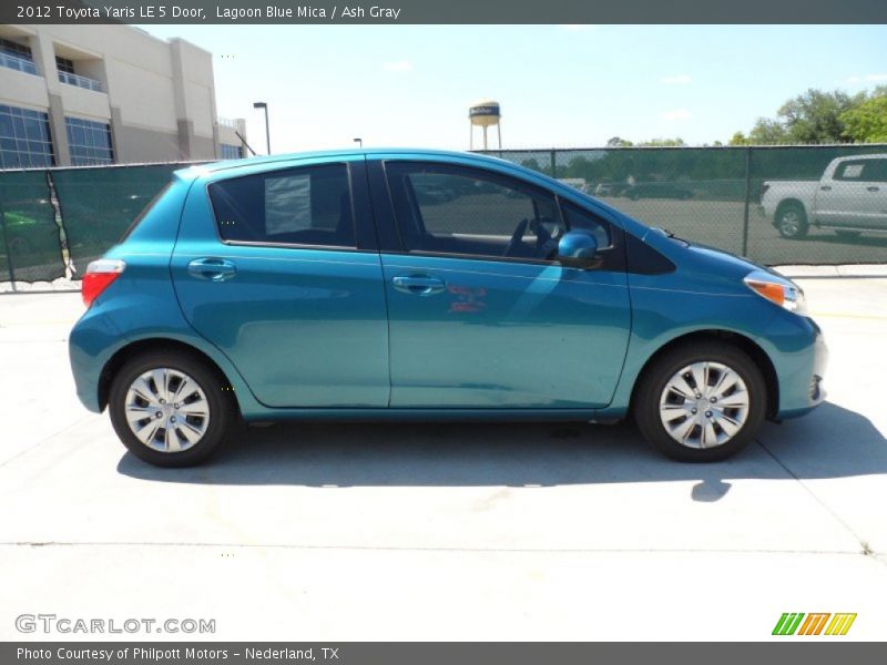 Lagoon Blue Mica / Ash Gray 2012 Toyota Yaris LE 5 Door