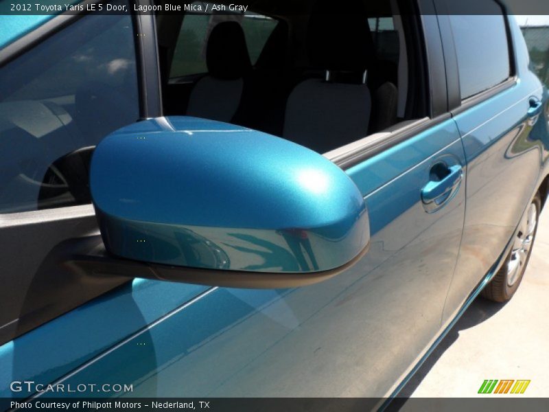 Lagoon Blue Mica / Ash Gray 2012 Toyota Yaris LE 5 Door