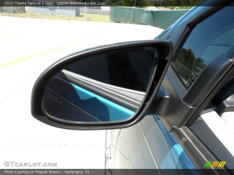 Lagoon Blue Mica / Ash Gray 2012 Toyota Yaris LE 5 Door