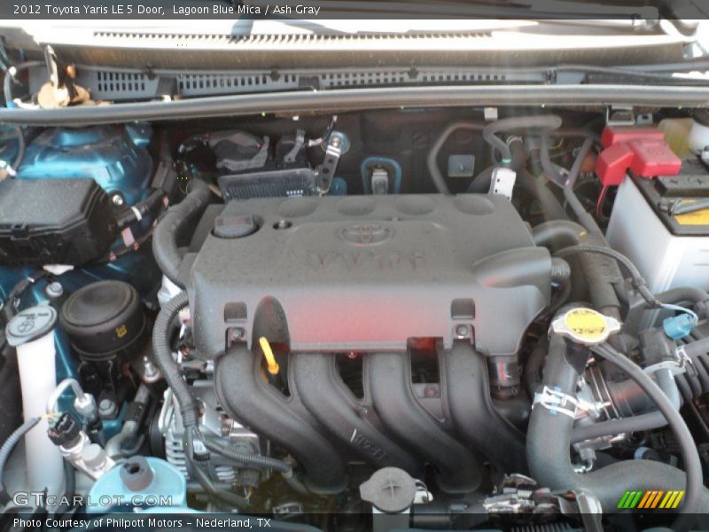 Lagoon Blue Mica / Ash Gray 2012 Toyota Yaris LE 5 Door