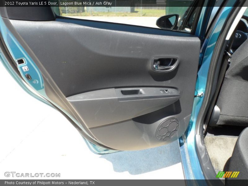 Lagoon Blue Mica / Ash Gray 2012 Toyota Yaris LE 5 Door