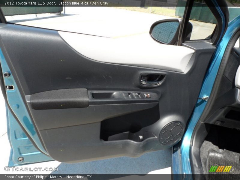 Lagoon Blue Mica / Ash Gray 2012 Toyota Yaris LE 5 Door