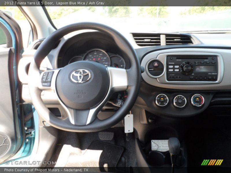 Lagoon Blue Mica / Ash Gray 2012 Toyota Yaris LE 5 Door