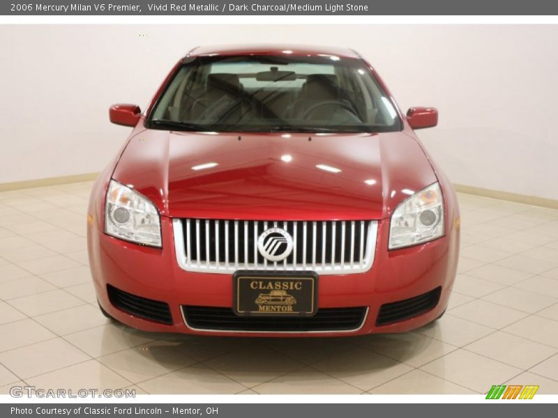Vivid Red Metallic / Dark Charcoal/Medium Light Stone 2006 Mercury Milan V6 Premier
