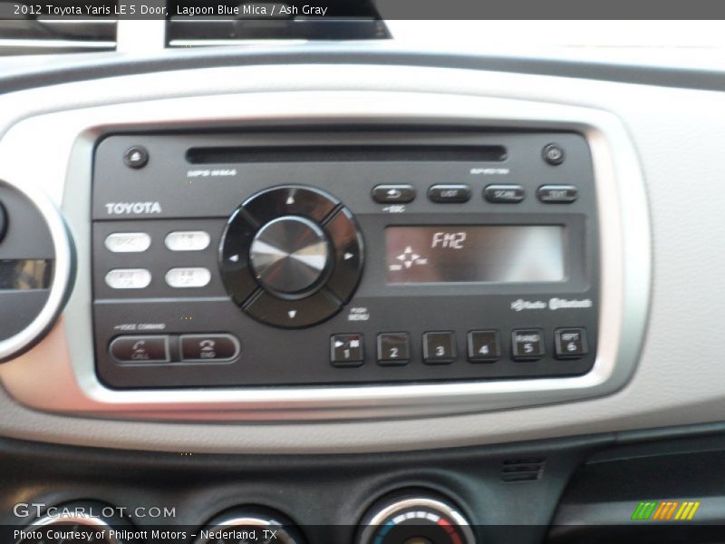 Lagoon Blue Mica / Ash Gray 2012 Toyota Yaris LE 5 Door