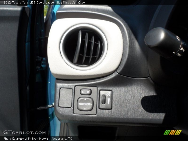 Lagoon Blue Mica / Ash Gray 2012 Toyota Yaris LE 5 Door