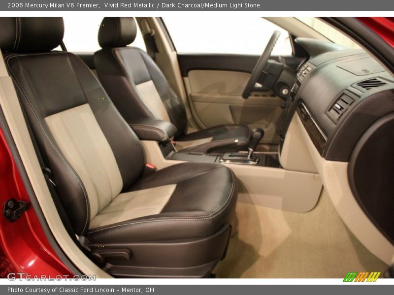 Vivid Red Metallic / Dark Charcoal/Medium Light Stone 2006 Mercury Milan V6 Premier