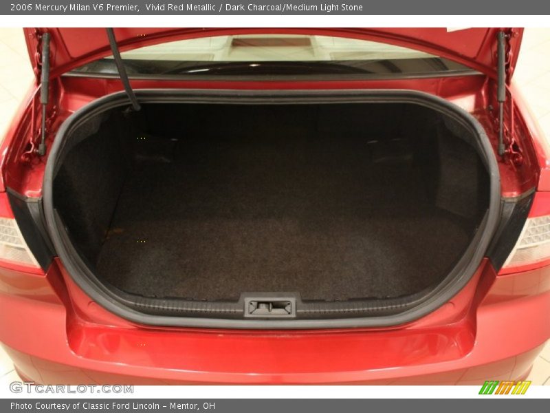 Vivid Red Metallic / Dark Charcoal/Medium Light Stone 2006 Mercury Milan V6 Premier