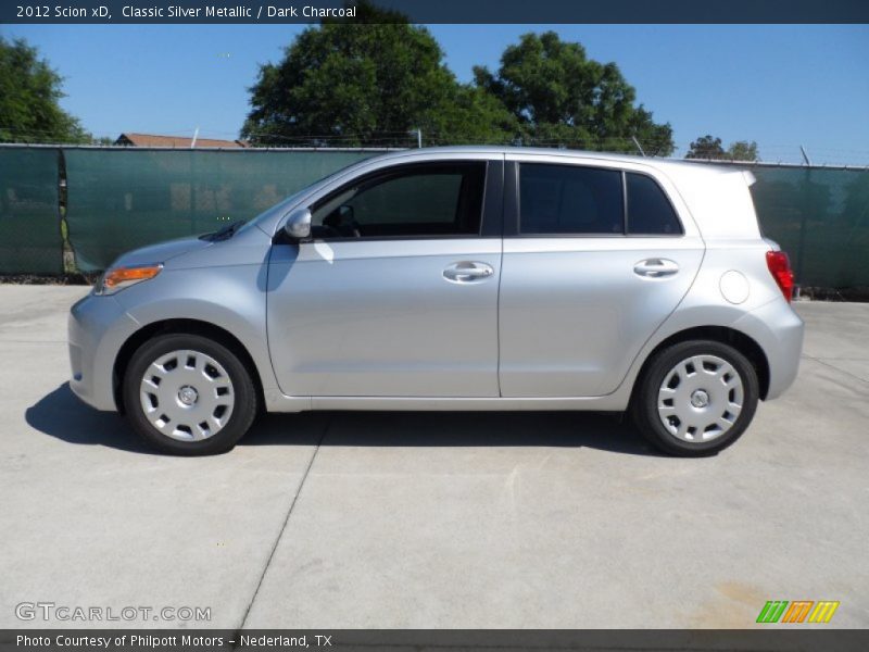 Classic Silver Metallic / Dark Charcoal 2012 Scion xD