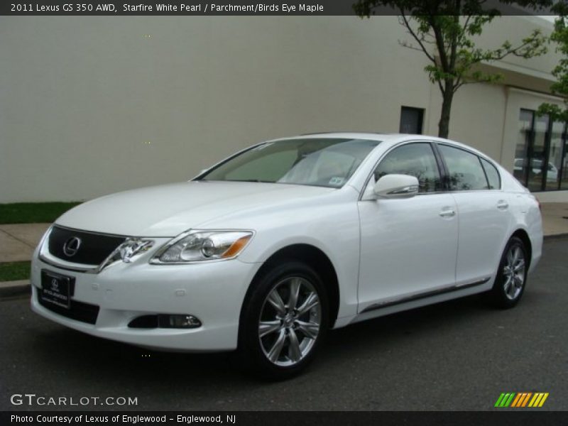 Starfire White Pearl / Parchment/Birds Eye Maple 2011 Lexus GS 350 AWD