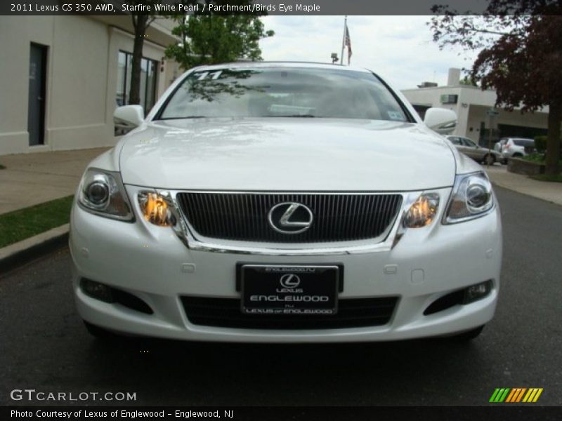 Starfire White Pearl / Parchment/Birds Eye Maple 2011 Lexus GS 350 AWD