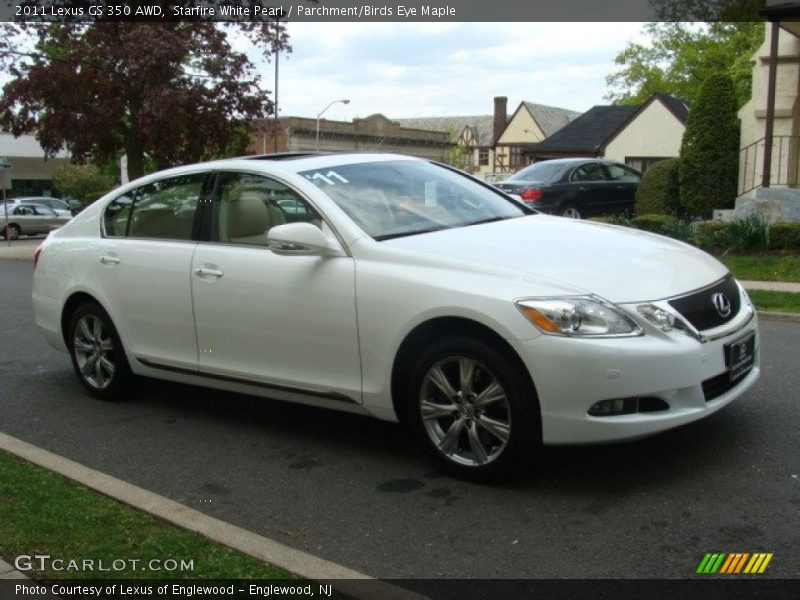 Starfire White Pearl / Parchment/Birds Eye Maple 2011 Lexus GS 350 AWD