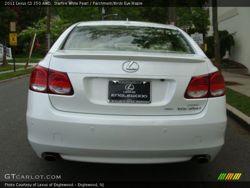 Starfire White Pearl / Parchment/Birds Eye Maple 2011 Lexus GS 350 AWD