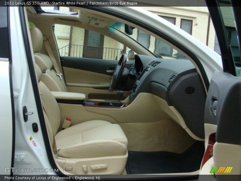 Starfire White Pearl / Parchment/Birds Eye Maple 2011 Lexus GS 350 AWD