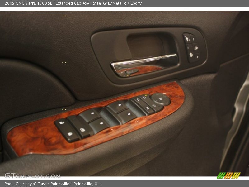 Steel Gray Metallic / Ebony 2009 GMC Sierra 1500 SLT Extended Cab 4x4