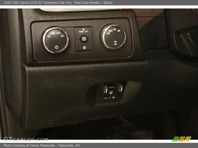 Steel Gray Metallic / Ebony 2009 GMC Sierra 1500 SLT Extended Cab 4x4