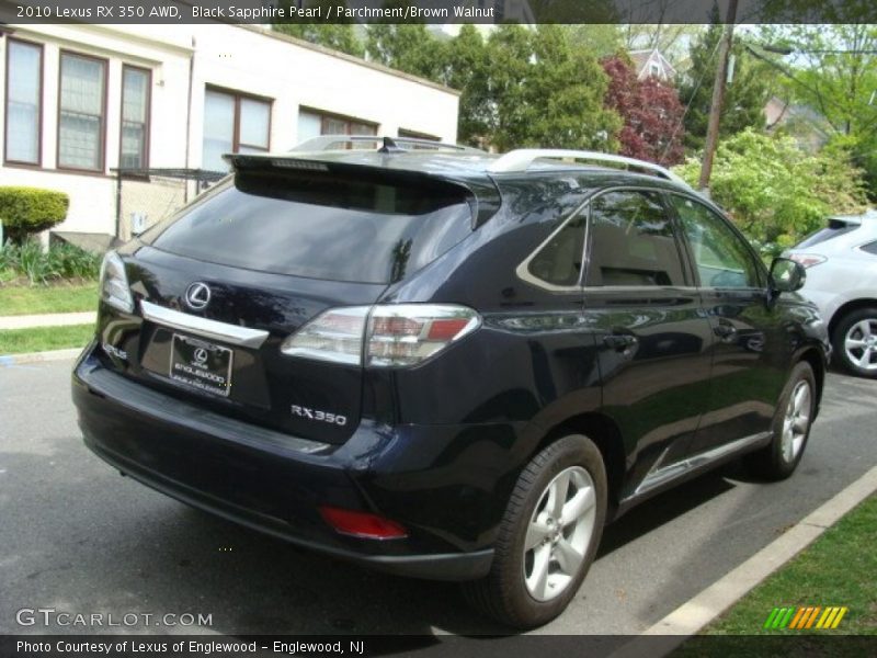 Black Sapphire Pearl / Parchment/Brown Walnut 2010 Lexus RX 350 AWD