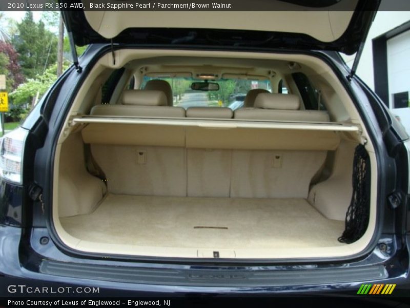 Black Sapphire Pearl / Parchment/Brown Walnut 2010 Lexus RX 350 AWD