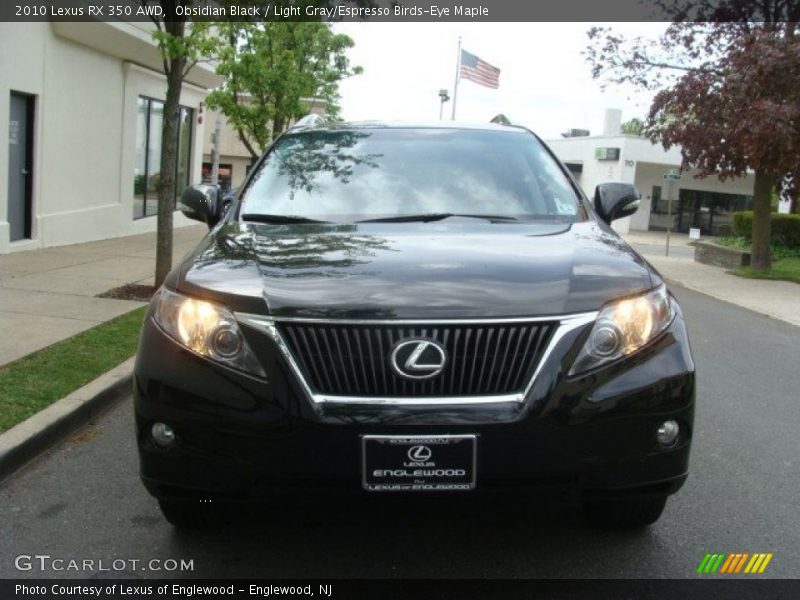 Obsidian Black / Light Gray/Espresso Birds-Eye Maple 2010 Lexus RX 350 AWD
