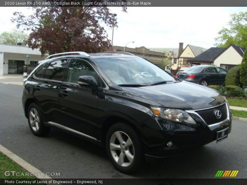 Obsidian Black / Light Gray/Espresso Birds-Eye Maple 2010 Lexus RX 350 AWD