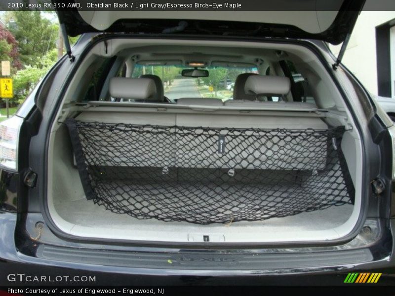 Obsidian Black / Light Gray/Espresso Birds-Eye Maple 2010 Lexus RX 350 AWD