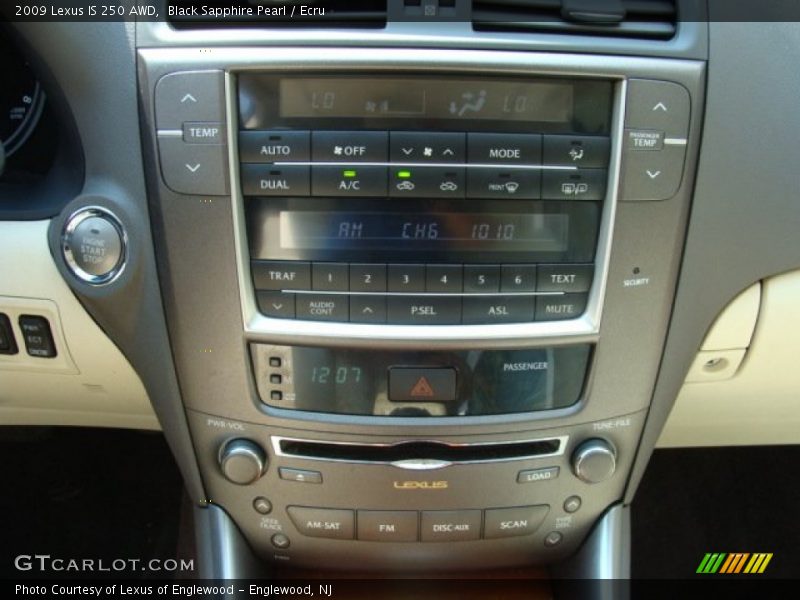 Black Sapphire Pearl / Ecru 2009 Lexus IS 250 AWD