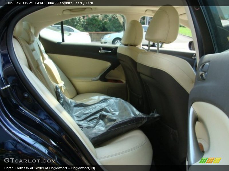 Black Sapphire Pearl / Ecru 2009 Lexus IS 250 AWD