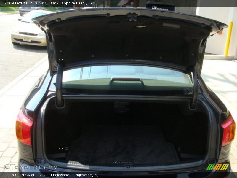 Black Sapphire Pearl / Ecru 2009 Lexus IS 250 AWD