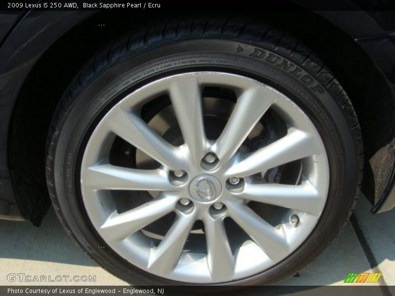 Black Sapphire Pearl / Ecru 2009 Lexus IS 250 AWD