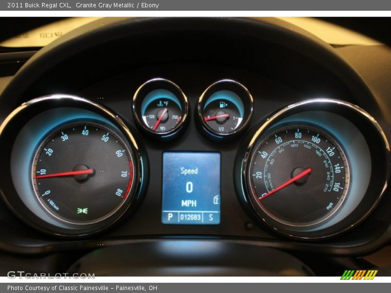 Granite Gray Metallic / Ebony 2011 Buick Regal CXL