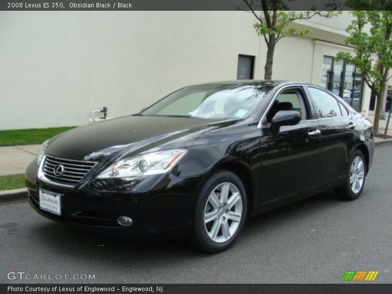 Obsidian Black / Black 2008 Lexus ES 350