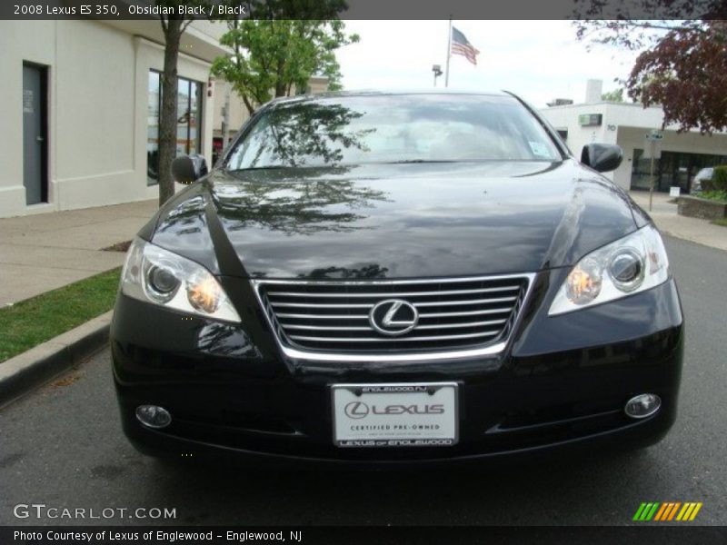 Obsidian Black / Black 2008 Lexus ES 350