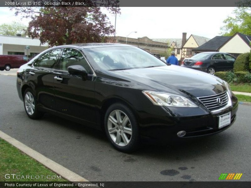 Obsidian Black / Black 2008 Lexus ES 350