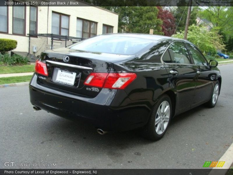 Obsidian Black / Black 2008 Lexus ES 350