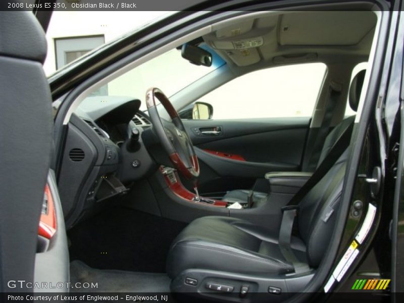 Obsidian Black / Black 2008 Lexus ES 350