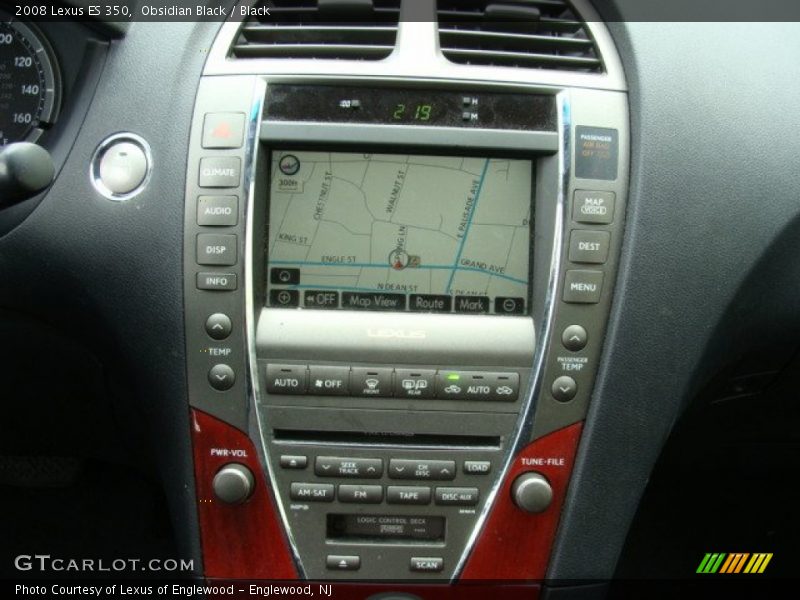 Obsidian Black / Black 2008 Lexus ES 350