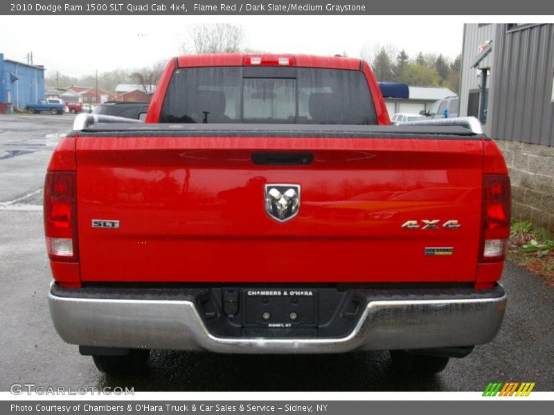 Flame Red / Dark Slate/Medium Graystone 2010 Dodge Ram 1500 SLT Quad Cab 4x4