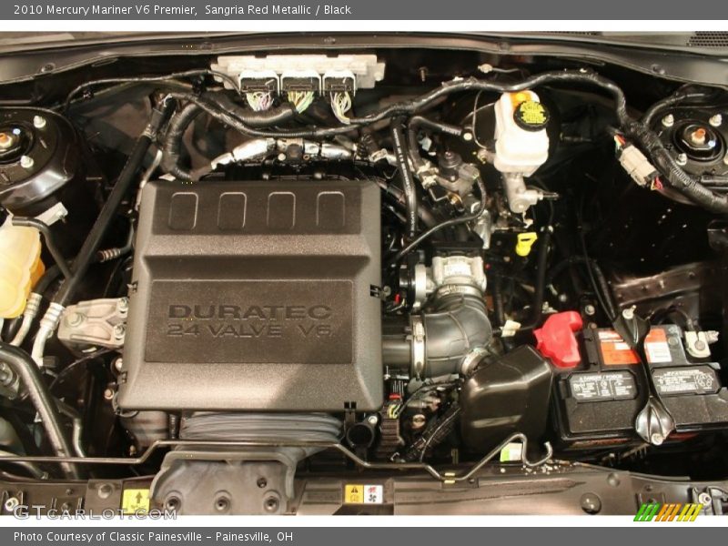Sangria Red Metallic / Black 2010 Mercury Mariner V6 Premier