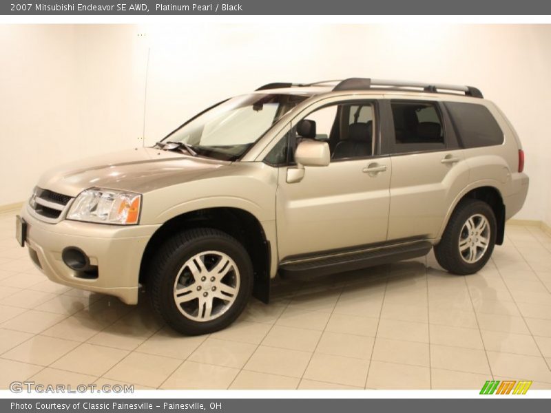 Platinum Pearl / Black 2007 Mitsubishi Endeavor SE AWD