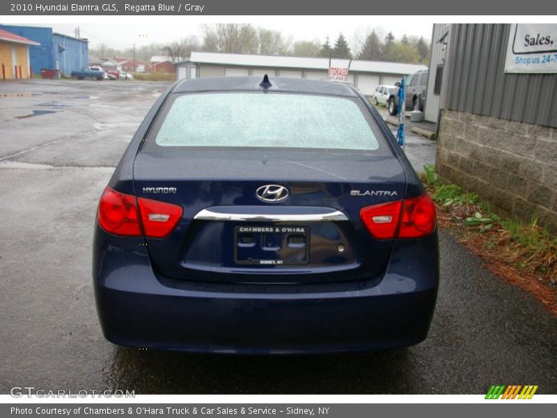 Regatta Blue / Gray 2010 Hyundai Elantra GLS