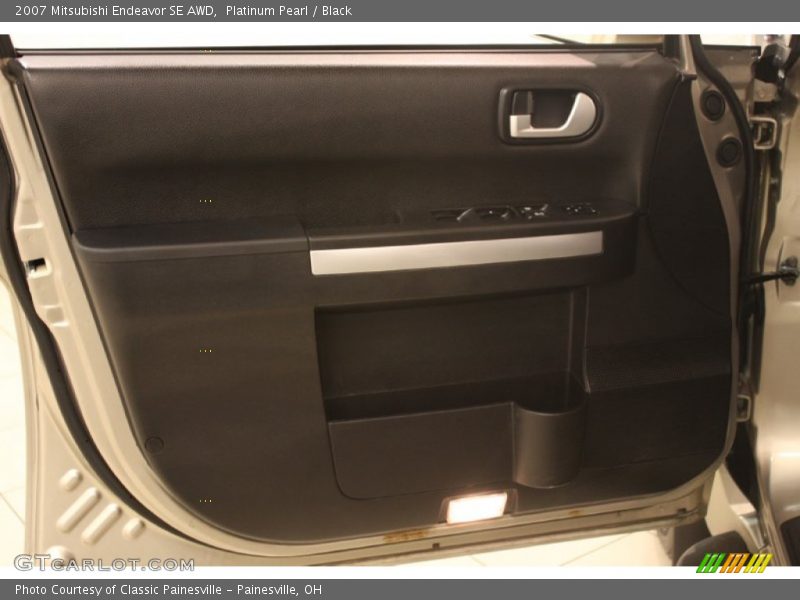 Platinum Pearl / Black 2007 Mitsubishi Endeavor SE AWD