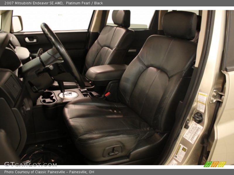 Platinum Pearl / Black 2007 Mitsubishi Endeavor SE AWD