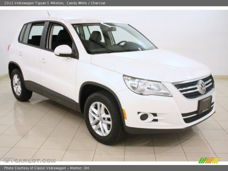 Candy White / Charcoal 2011 Volkswagen Tiguan S 4Motion