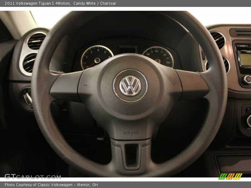 Candy White / Charcoal 2011 Volkswagen Tiguan S 4Motion