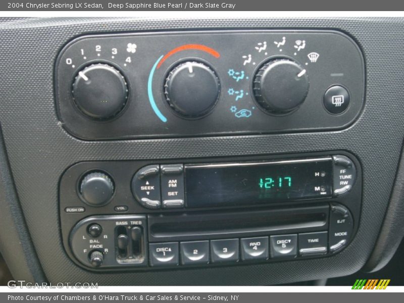 Deep Sapphire Blue Pearl / Dark Slate Gray 2004 Chrysler Sebring LX Sedan