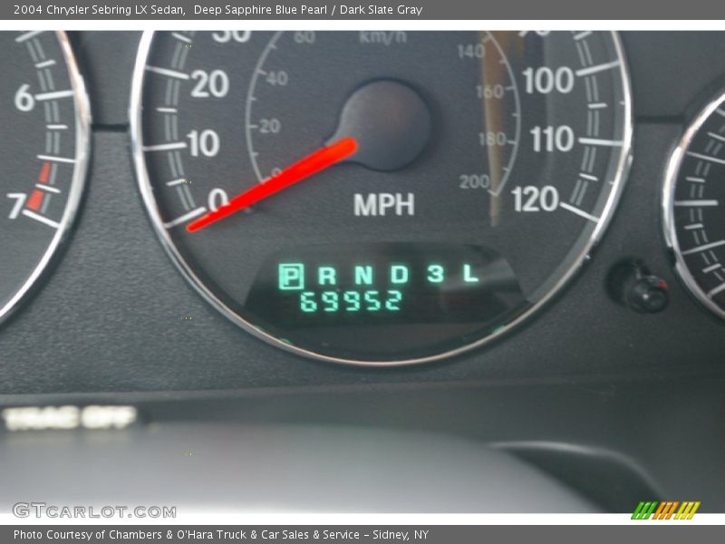 Deep Sapphire Blue Pearl / Dark Slate Gray 2004 Chrysler Sebring LX Sedan
