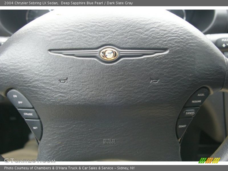 Deep Sapphire Blue Pearl / Dark Slate Gray 2004 Chrysler Sebring LX Sedan