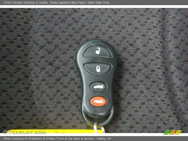 Deep Sapphire Blue Pearl / Dark Slate Gray 2004 Chrysler Sebring LX Sedan