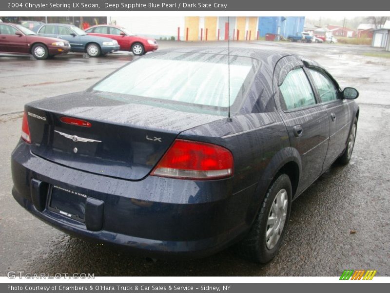 Deep Sapphire Blue Pearl / Dark Slate Gray 2004 Chrysler Sebring LX Sedan